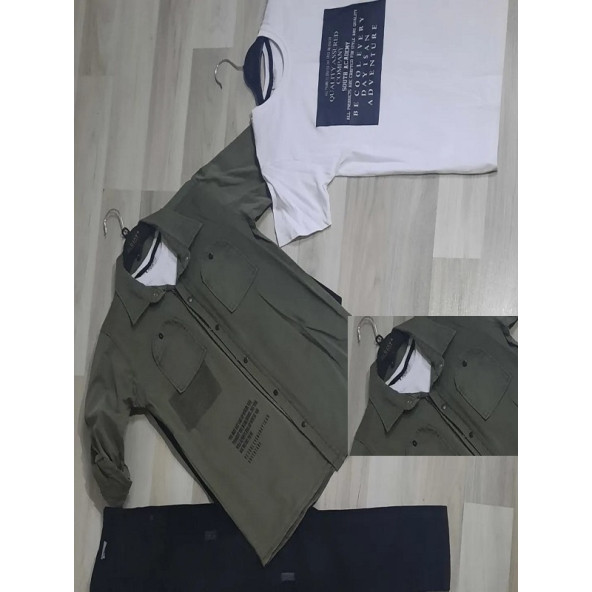 Ruhat Erkek gömlekli üçlü takım - 7