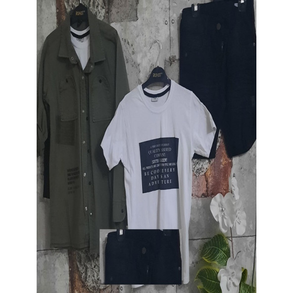 Ruhat Erkek gömlekli üçlü takım - 8