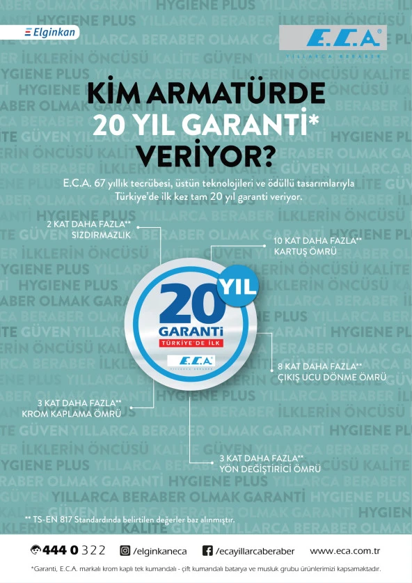 Eca Nita 3 Akışlı Arıtıcı Mutfak Eviye Bataryası Su Arıtma Bağlantılı 102118350 - 8