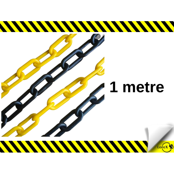 LOREX Plastik Trafik Zinciri  1 metre
