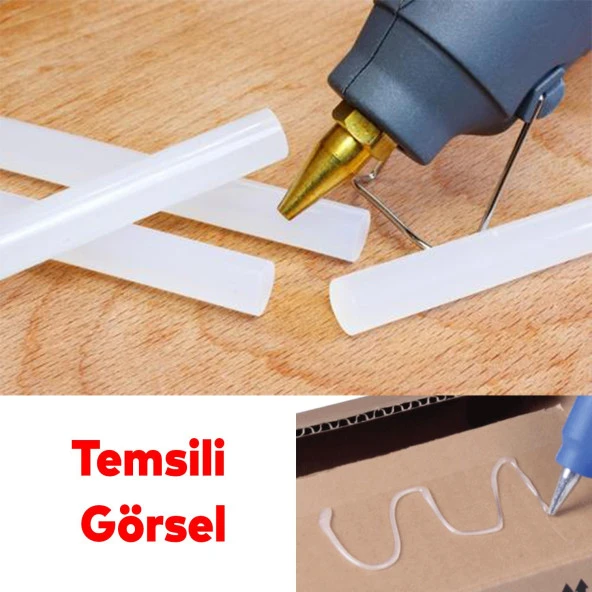 Dayanıklı Sağlam Sıcak Mum Silikon Tabancası 11.2 mm Tutkal Isı 30 W-220 W Mum Çubuğu Hediyeli - 4