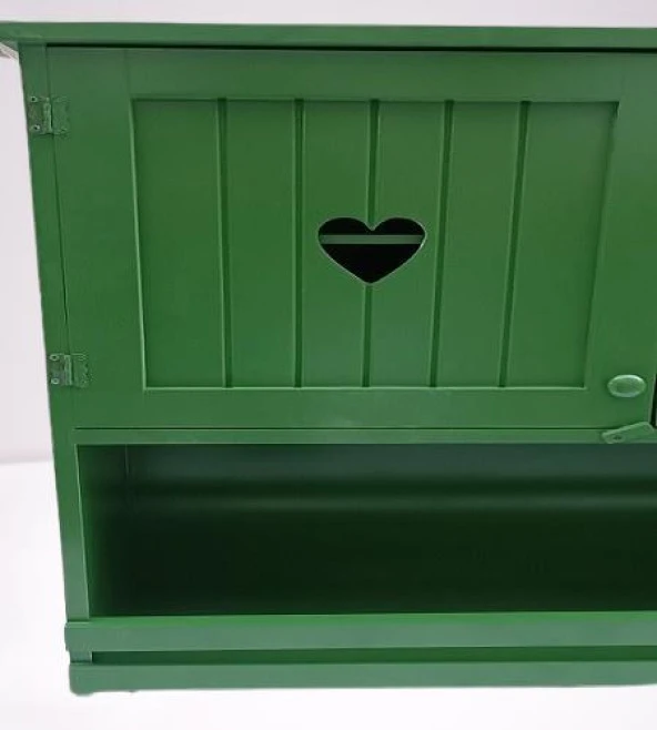 Hobi ADN 90356 Mutfak Dolap Terek Kalp Kapaklı Ahşap MDF Parlak Yeşil El Yapım - 5