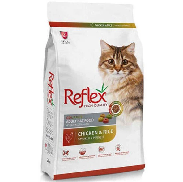 Reflex Cat Multi Colour Tavuklu Renkli Taneli Yetişkin Kedi Maması 15 Kg RFL-202