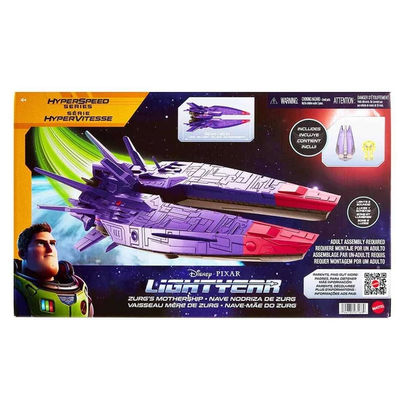 Disney Pixar Lightyear Aksiyonlu Işıklı ve Sesli Zurg XL Ana Savaş Uçağı - 5