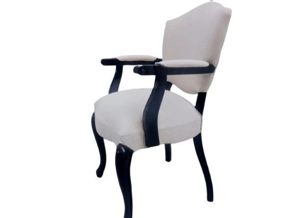 Sandalye 19443 Kelebek Berjer Model Kayın Aslan Ayak Klasik ceviz Kalite kumaş - 2