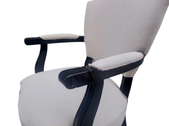 Sandalye 19443 Kelebek Berjer Model Kayın Aslan Ayak Klasik ceviz Kalite kumaş - 8