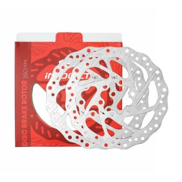 İmpact 160mm Bisiklet Ön Arka Disk Fren Rotoru 2 Adet Çelik Disk Fren Rotor - Resim 2