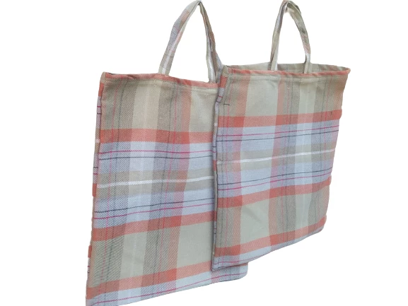 PAZAR ÇANTA 18556 2Ad Döşeme Kumaş Renkli Desenli 40 kg Taşıma Kapasite El Yapım - 3