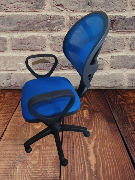 Çalışma KoltuK 18203 klimatik sırt MAVİ Ort Oturum Sağlam Şık Kullanış El Yapım - 2