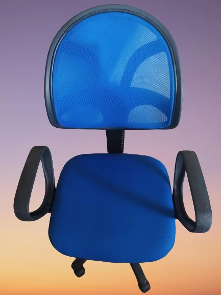Çalışma KoltuK 18203 klimatik sırt MAVİ Ort Oturum Sağlam Şık Kullanış El Yapım - 4