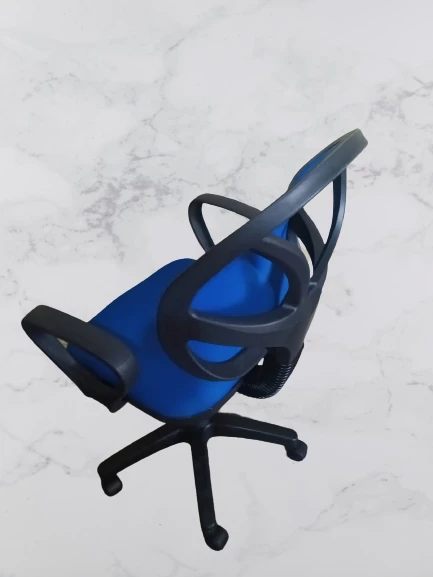 Çalışma KoltuK 18203 klimatik sırt MAVİ Ort Oturum Sağlam Şık Kullanış El Yapım - 5