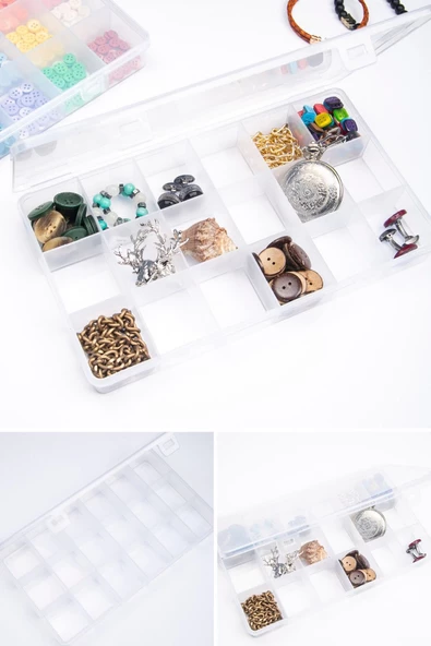 Leon Life 18 Bölmeli Kolye Yüzük Aksesuar Saklama Ve Düzenleyici Takı Kutusu