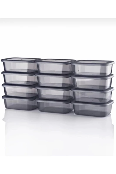 12 adet 250ml saklama kabı seti , kahvaltılık , bakliyat çerezlik meyve kapaklı baharat kutusu - Resim 2