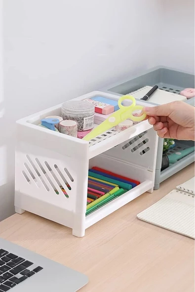 2 Adet Venedik 2 Katlı Tezgah Üstü Raf Baharatlık Dolap Içi Baharat Düzenleme Rafı - Organizer - 5