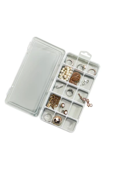 3 Adet Şeffaf 15 Bölmeli Ayarlanabilir Bölmeli Düzenleyici Takı Boncuk Ilaç Yüzük Kutusu Organizer - Resim 3