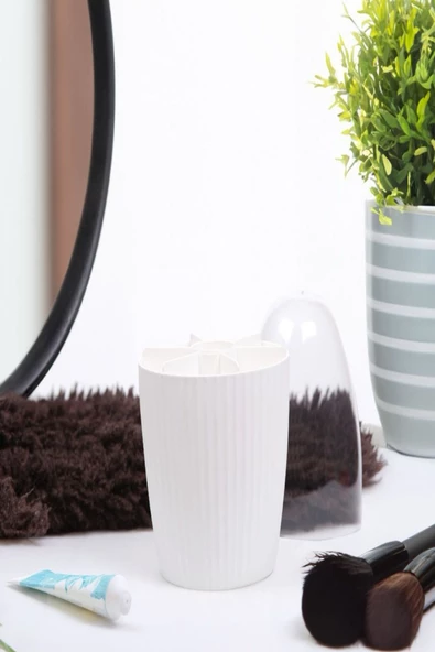 2 Adet 7 Bölmeli Makyaj Fırçası Ve Kozmetik Düzenleyici Set Şeffaf Kapaklı Düzenleyici Organizer - 5