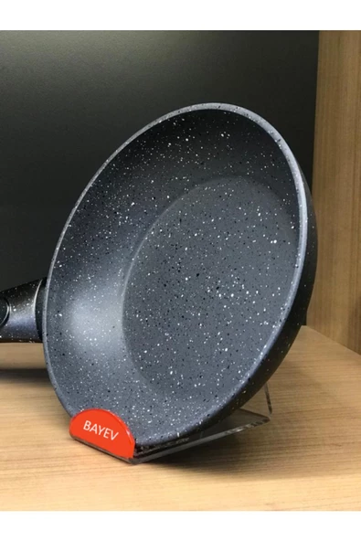 Granit 18 Cm Tekli Tava Siyah - Omlet Tavası Kahvaltılık Sos Tava - 4