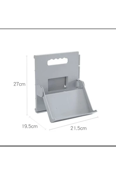 6 Adet Mescit Ve Anaokulu Lyon Ayakkabılık Gri Dikey Raf - Abdesthane Cami Ayakkabı Terlik Rafı - Resim 4