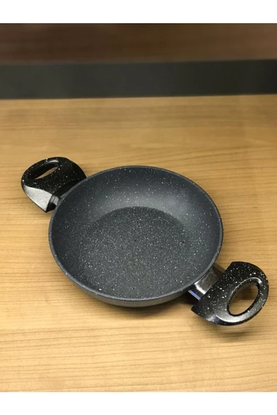 Granit 18 Cm Tekli Sahan Siyah - Sahanda Omlet Çift Kulplu Kahvaltı Sos Tavası - 4