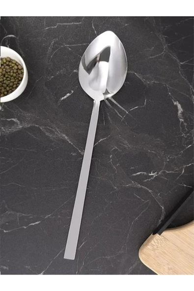 10 Parça Mutfak Servis, Pasta, Makarna, Salata Maşası Ve Kepçe, Kevgir, Kaşık, Spatula Seti - Resim 4