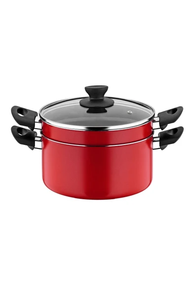 22 Cm Haşlama Tenceresi Buharda Pişirme Tenceresi Mantı Sebze Ek Gıda Pişirme Tenceresi - Resim 2