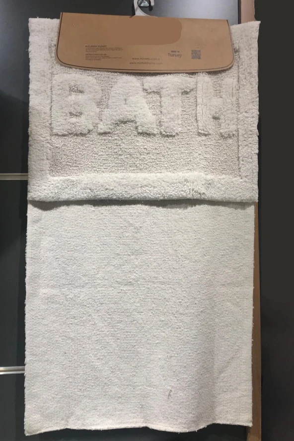 Bath 2li Banyo Paspası Seti Krem 50x60 + 60x100