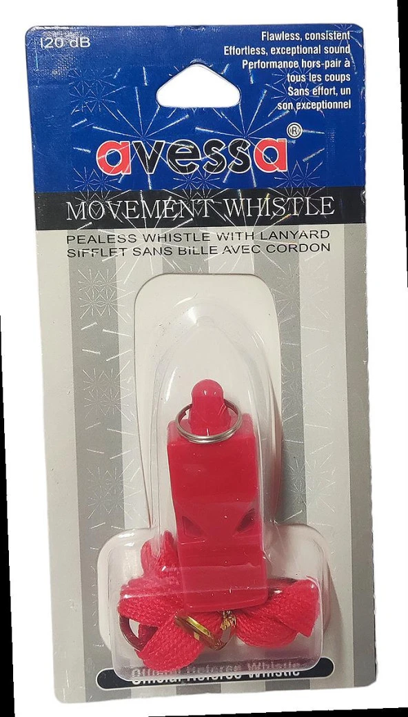 Avessa Dk-20 İpli Düdük Kırmızı 120 Db ürün görseli