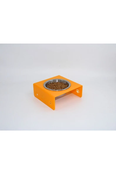 Petmagic Akrilik, Pleksi Kedi, Köpek Çelik Tekli Mama Ve Su Kabı - Resim 2