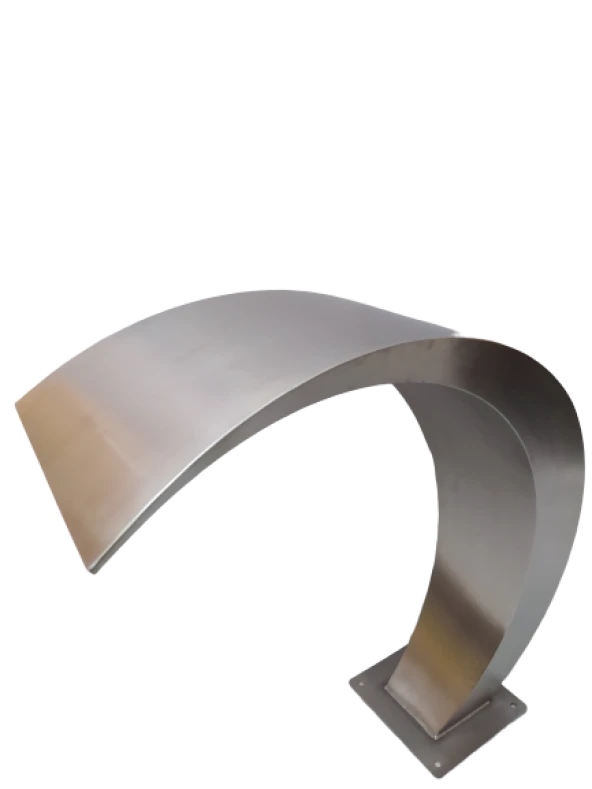 Havuz 17836 şelale Kobra Model 500-600mm 316 kalite Paslanmaz çelik El Yapım - 5