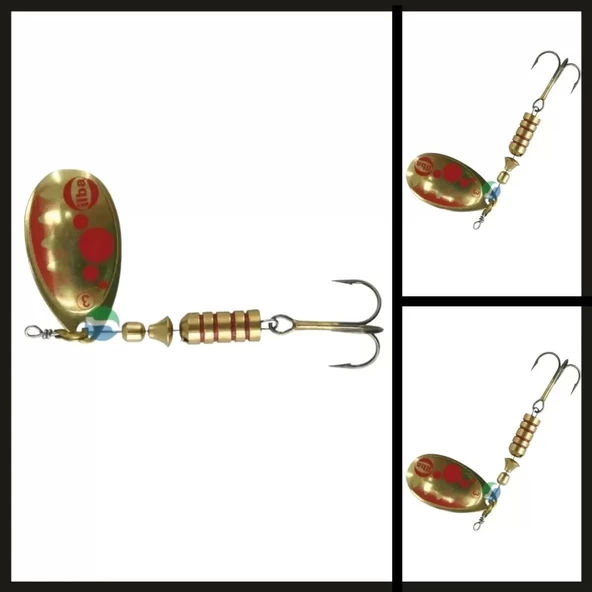 Uyguna-Yakala Altın/kırmızı No:3 B20213 Ilba Tondo Bubble Döner Kaşık No:3-KAŞ.182 - Resim 2