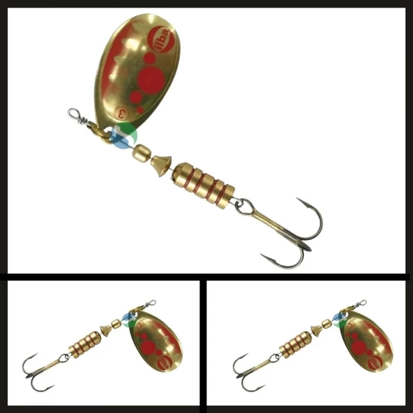 Uyguna-Yakala Altın/kırmızı No:3 B20213 Ilba Tondo Bubble Döner Kaşık No:3-KAŞ.182 ürün görseli