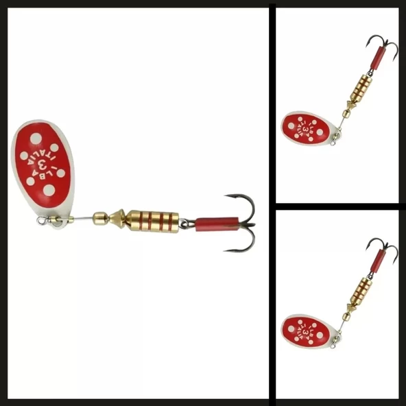 Uyguna-Yakala Kırmızı/beyaz No:3 28833 Ilba Tondo Döner Kaşık No:3-KAŞ.255 - Resim 2