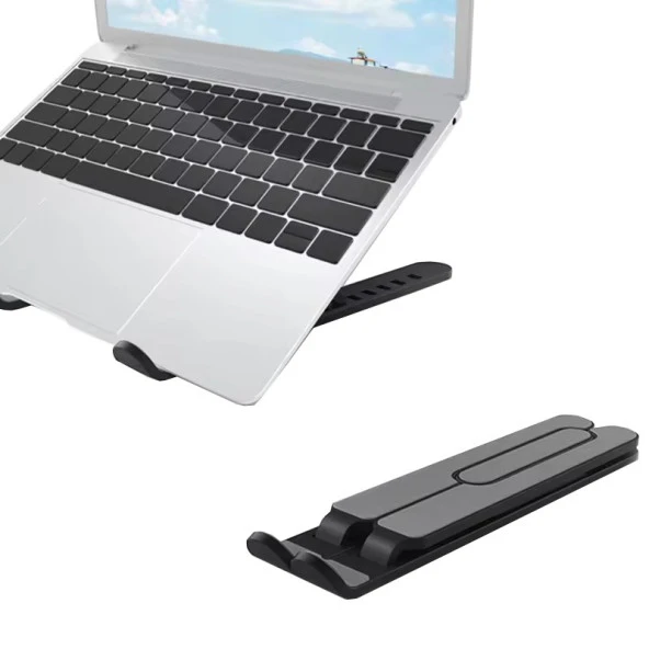Newface P1 ABS Plastik Laptop Standı - Siyah - 5