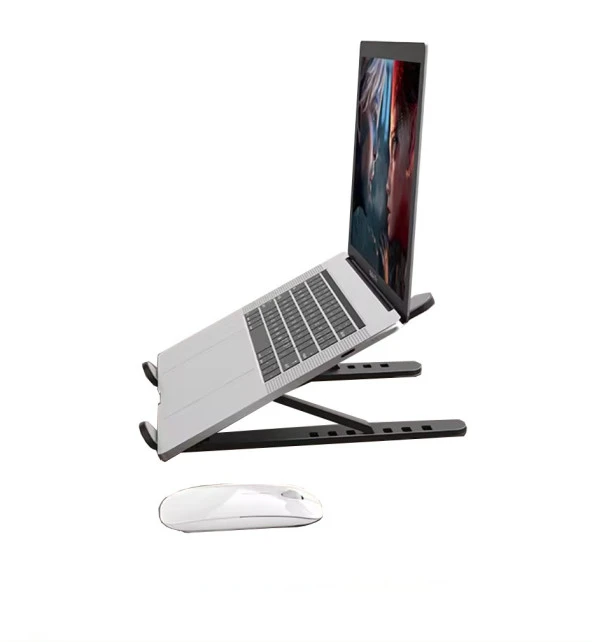 Newface P1 ABS Plastik Laptop Standı - Siyah - 6