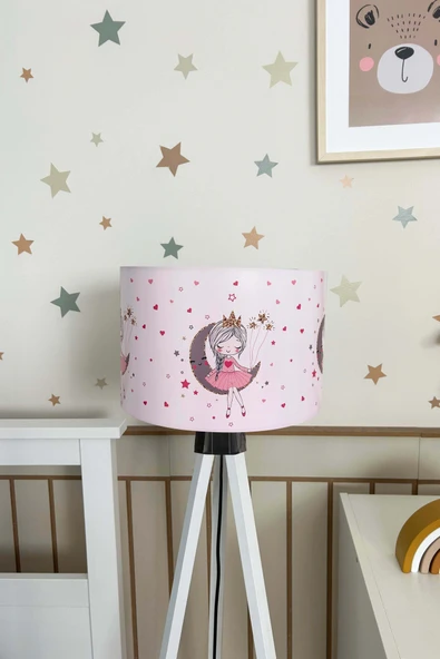 Ay Kız Pudra Çocuk Odası Lambader - 2