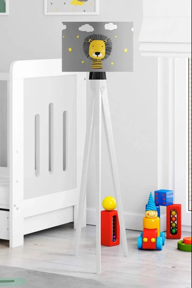 Bulutlu Aslan Çocuk Odası Lambader