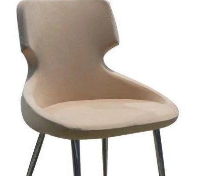 Sandalye 13723 Milenyum Model Metal çelik nikelaj Dökme sünger babyface kumaş - 3