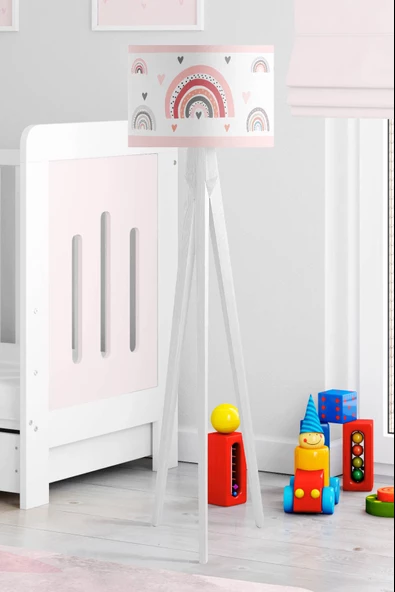 Pastel Gökkuşağı Çocuk Odası Lambader - 4