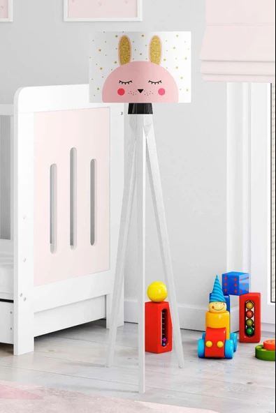 Gold Tavşan Çocuk Odası Lambader