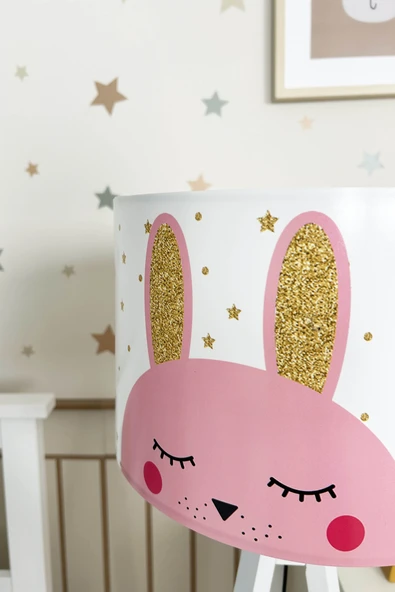 Gold Tavşan Çocuk Odası Lambader - 3