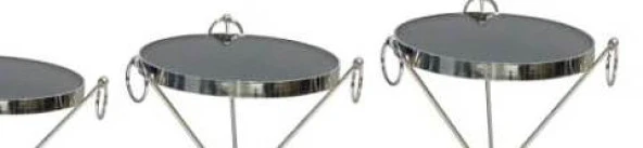 Brc Zigon Küpeli 13401 Model Çelik Bakır roza renk X ayak Kırılmaz cam El Yapım - Resim 3