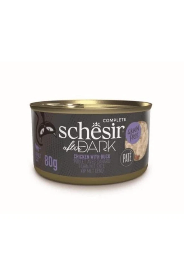 Schesir After Dark Tavuk ile Ördek Et Suyunda Konserve 80g ürün görseli 1