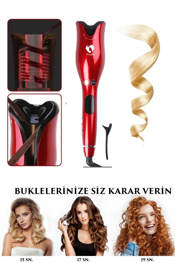 Prodiva Red Rose Otomatik Saç Bukle Maşası