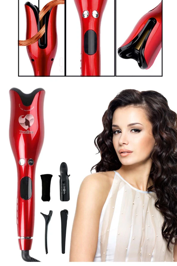 Prodiva Red Rose Otomatik Saç Kıvırma Maşası - Lale Maşa - 2