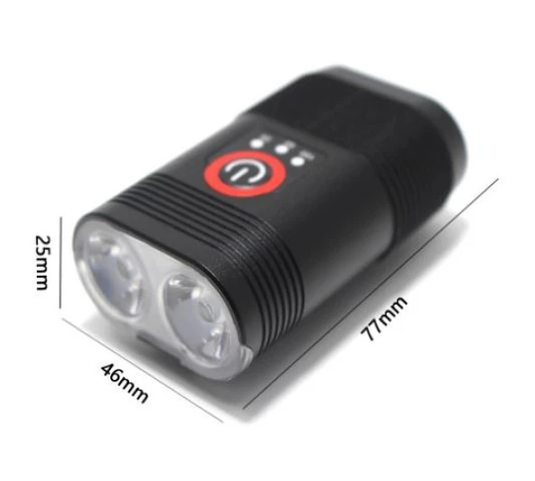 FORTE GT 6052 Bisiklet Ön Işık 800 Lümen Lityum Pilli Usb Şarjlı Yüksek Güçlü Far - 4