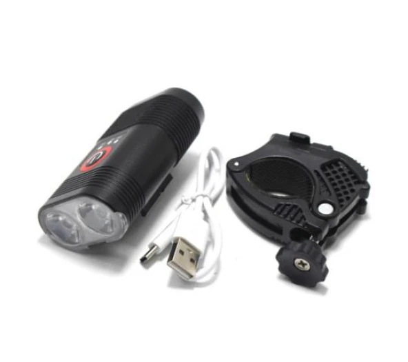 FORTE GT 6052 Bisiklet Ön Işık 800 Lümen Lityum Pilli Usb Şarjlı Yüksek Güçlü Far - 5