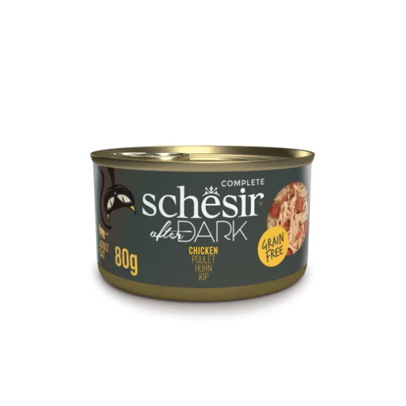 Schesir After Dark Tavuklu Et Suyunda Konserve 80g - Resim 2