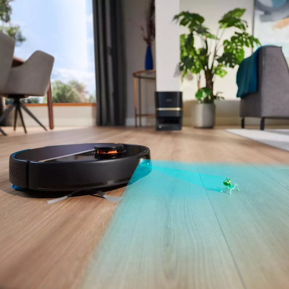 Philips HomeRun 7000 Serisi Aqua XU7000/01 Siyah Gold Akıllı Robot Süpürge - 4