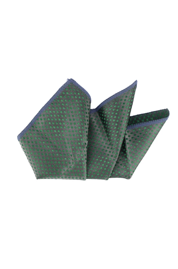 Cengiz İnler Puantiye Desenli Mendilli Mikrofiber Erkek Kravat - 3