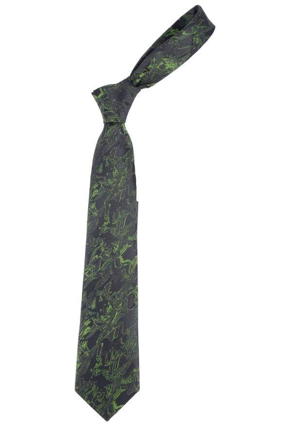 Cengiz İnler Etnik Desen Mendilli Mikrofiber Erkek Kravat - 2